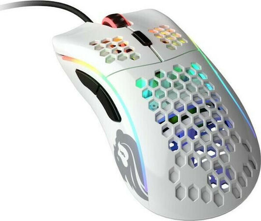 Glorious PC Gaming Race Model D RGB Gaming Ποντίκι 12000 DPI Glossy White