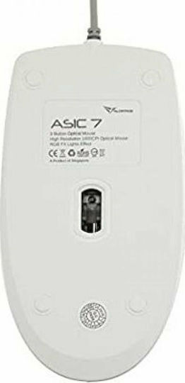 Alcatroz ASIC 7 RGB FX Gaming Gaming Maus Weiß