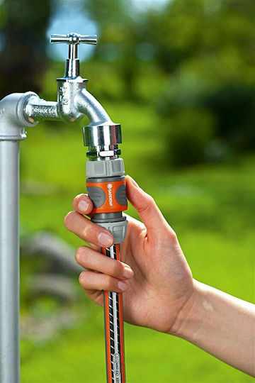 Gardena 18216-20 Quick Connector Water Pipe 3/4" 19mm Orange