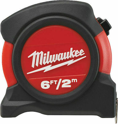 Milwaukee Non Magnetic Tape Μετροταινία με Αυτόματη Επαναφορά και Μαγνήτη 2m