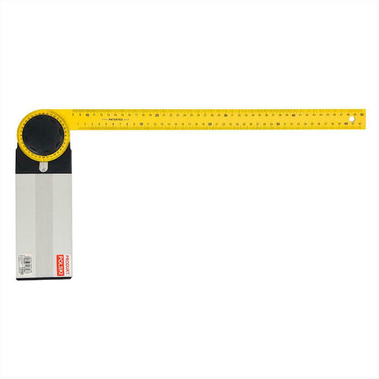 Vorel Winkelmesser Zimmerleute Aluminium Länge 35cm mit Winkelmesser