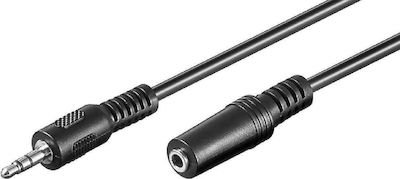 Goobay 3.5mm male - 3.5mm female Cable Black 5m (50090)