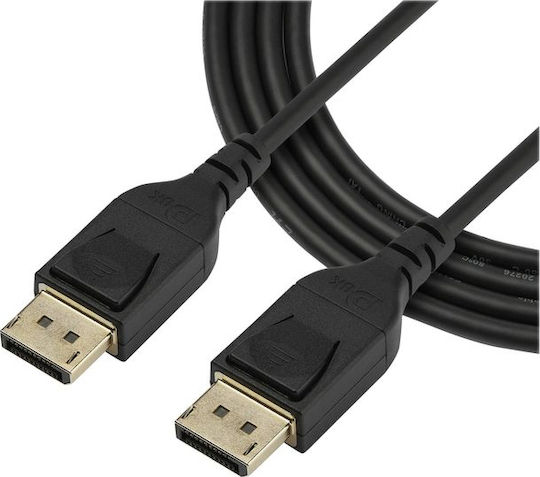 StarTech Cable DisplayPort male - DisplayPort male 2m Μαύρο (DP14MM2M)