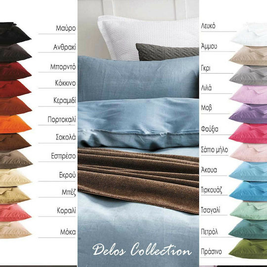 SB Home Delos Μονό 100x200+30εκ. με Λάστιχο Τυρκουάζ