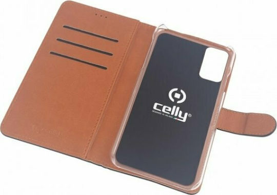 Celly Wally Book Δερματίνης Μαύρο (iPhone 13 Pro Max)