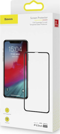Baseus Vollflächig gehärtetes Glas 2Stück (iPhone 11 Pro Max)