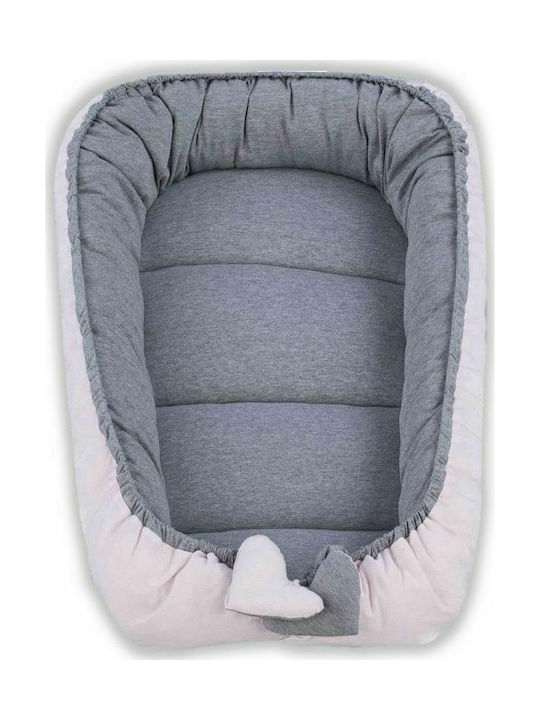 Tuttolina Baby Nestkissen Cocoon Grey-Pink