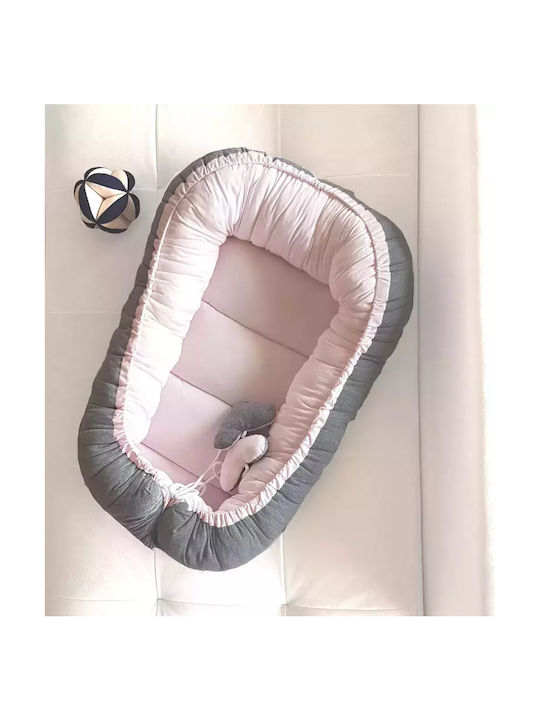 Tuttolina Cocoon Baby Nest Grey-Pink