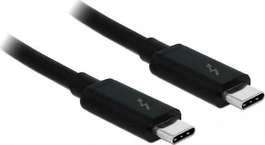 DeLock Thunderbolt 3 Cable 100W Μαύρο 1.5m (84846)