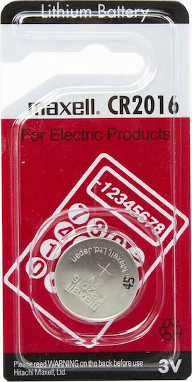 Maxell Lithium Uhrenbatterie Knopf 3V Cr2016