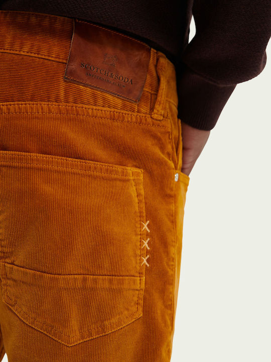 Hose in Schlanker Passform Orange