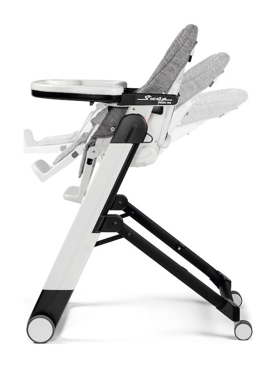 Peg Perego Siesta Αναδιπλούμενο Καρεκλάκι Φαγητού 2 in 1 με Ρυθμιζόμενο Ύψος Μπεζ