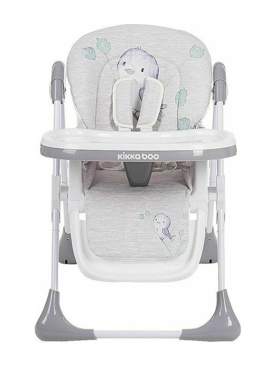 Kikka Boo Sweet Nature Foldable Highchair with Metal Frame & Fabric Seat Beige