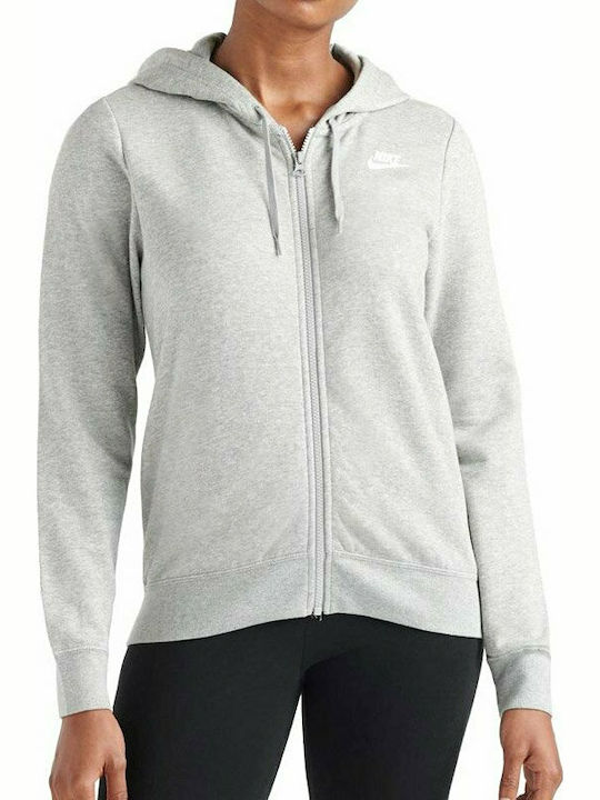 Nike Women's Hooded Sweatshirt Gray