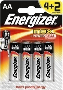 Energizer Max Αλκαλικές Μπαταρίες AA 1.5V 6τμχ