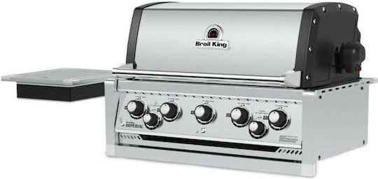 Broil King Imperial S 590 Газово Барбекю Решетка 81брx49брсм. с 5 бр 16кВт и Страничен Нагревател