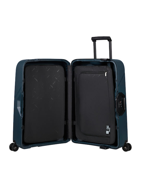 Samsonite MAGNUM Medium Travel Suitcase Hard Navy Blue with 4 Wheels Height 69cm 139846-1549