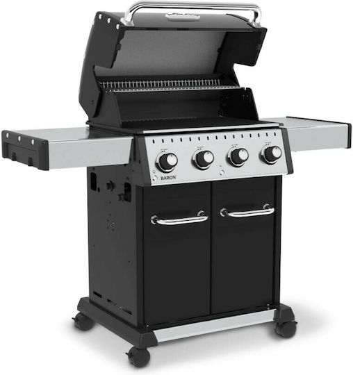 Broil King Baron 420 Gasgrill Gusseisen Rost 65.2cmx44.4cmcm mit 4 cm 11.4kW