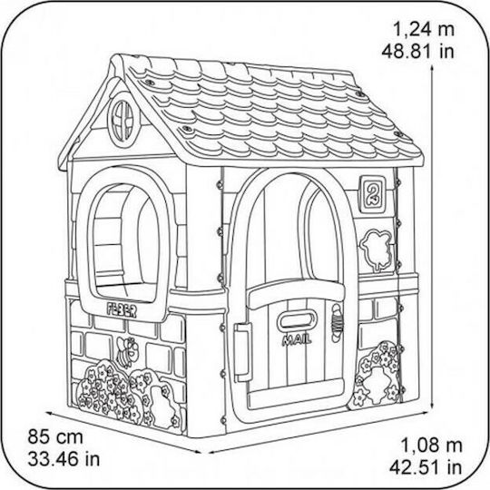 Feber Casă de joacă pentru copii în grădină Fantasy Multicolor 108x85x124cm