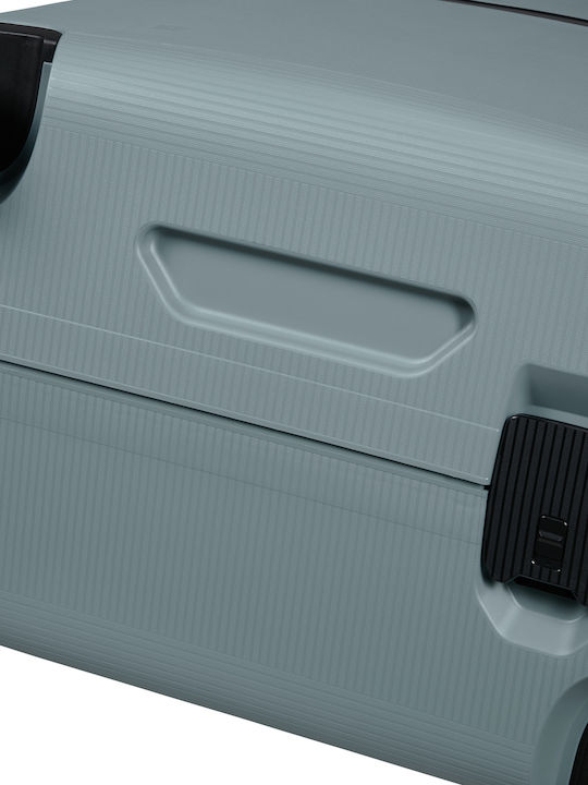 Samsonite Magnum Μεγάλη Βαλίτσα Ταξιδίου Σκληρή Γκρι με 4 Ρόδες Ύψους 81εκ.