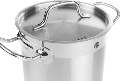 Hendi Stainless Steel Marmite Capacity 16lt with Diameter 28cm and Height 26cm.