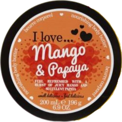 I Love Cosmetics Mango & Papaya Nourishing Body Butter Moisturizing Butter 200ml