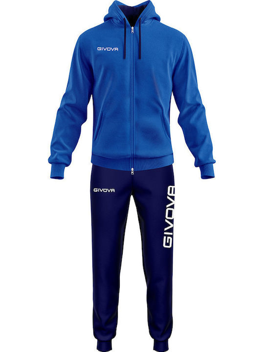 Tuta King Football Tracksuit with Elastic Blue