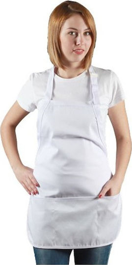 Top Garment Apron Full Body 965 White