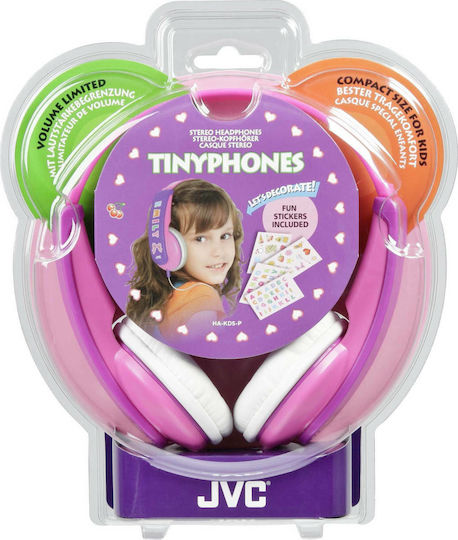 JVC HA-KD5 Wireless / Wired On Ear Headphones with 3 hours of Operation Fuchsia