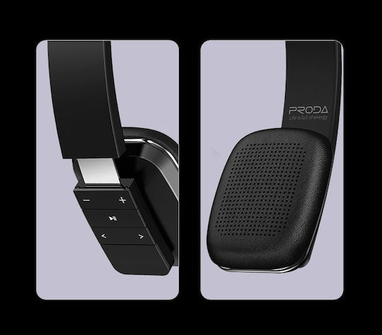 Proda PD-BH300 Ασύρματα Bluetooth On Ear Ακουστικά με 8 ώρες Λειτουργίας Μπεζ