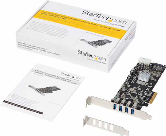 StarTech Κάρτα PCIe σε 4 θύρες USB 3.0