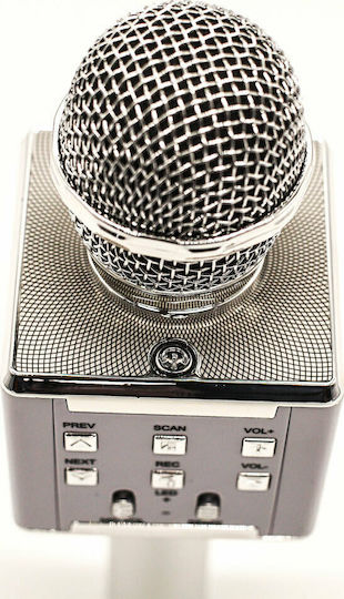 Μικρόφωνο Karaoke Ασύρματο DS-868 Ασημί