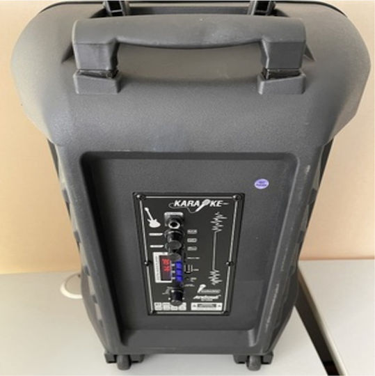 Andowl Karaoke Speaker With Wired Microphone And Lighting Effects AN-Q1200 Black