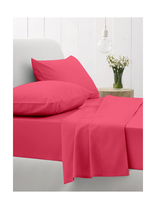 Sunshine Cotton Feelings Pillowcase Set with Envelope Cover 58 Fuchsia 50x70cm.