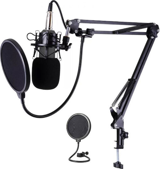 BM-800 Mic Kit Set Kondensatormikrofon XLR Stoßmontiert für Gesang in Yellow Farbe