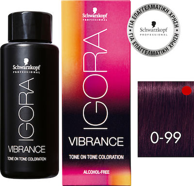 Schwarzkopf Igora Vibrance 0-99 Έντονο Βιολέ Μίξτον 60ml