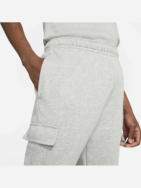 Sportswear Cargo Παντελόνι Φόρμας με Λάστιχο Γκρι