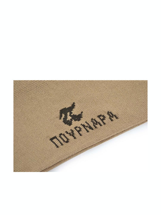 Pournara Ανδρικές Μονόχρωμες Κάλτσες Μπεζ