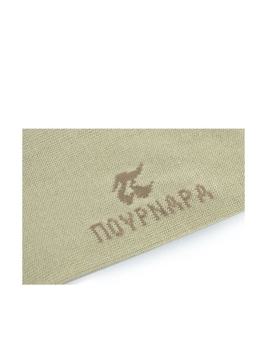 Pournara Ανδρικές Μονόχρωμες Κάλτσες Μπεζ