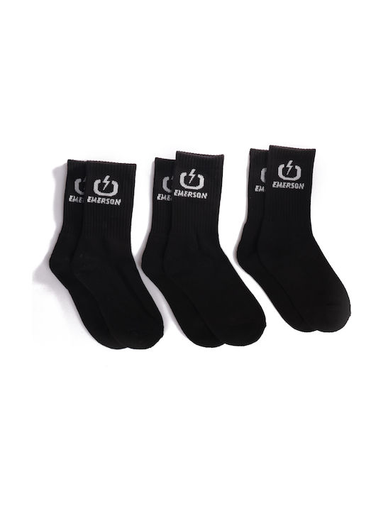 Emerson Unisex Κάλτσες Μαύρες 3Pack