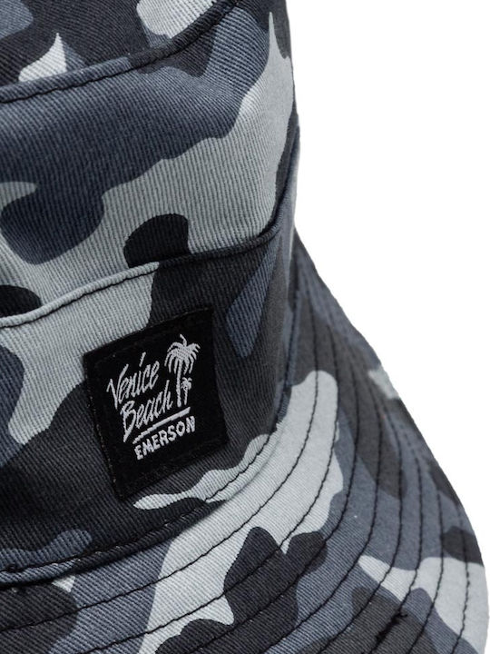 Emerson Υφασμάτινo Ανδρικό Καπέλο Στυλ Bucket Camo Grey / Black