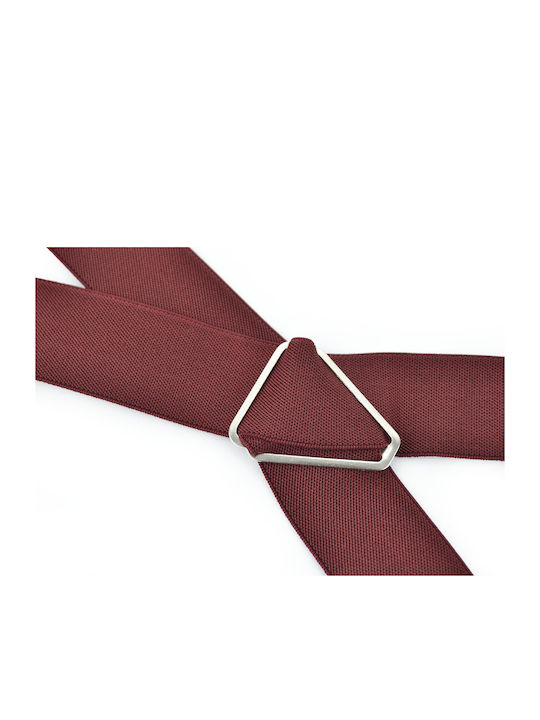 Victoria Suspenders Monochrome Burgundy