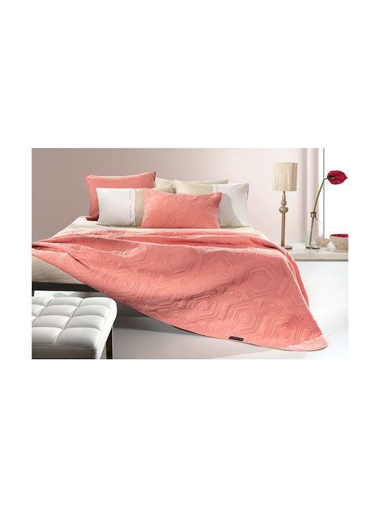 Guy Laroche Lilly Σετ Μαξιλαροθήκες Καπιτονέ Coral 50x70εκ.