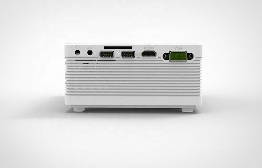 Factory Ezra PR01 Mini Projector LCD Λάμπας LED με Ενσωματωμένα Ηχεία