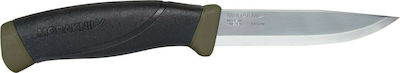 Morakniv Companion MG High Carbon Knife Black with Blade made of Carbon Steel in Sheath