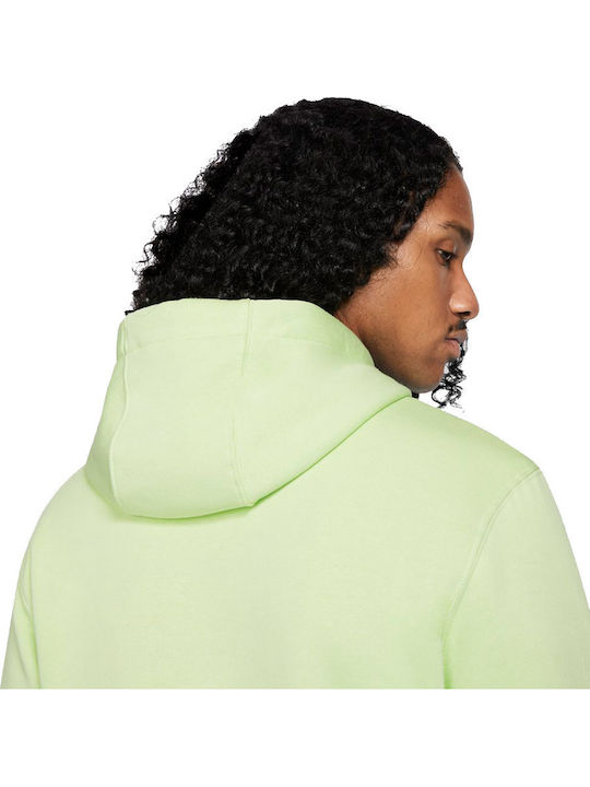 Club Sweatshirt With Hood Lime Yellow