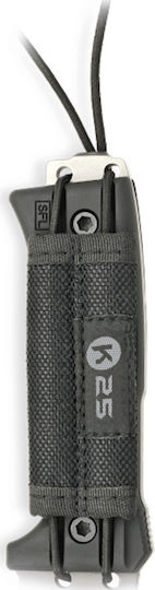 K25 Elephas Kukri Επιβίωσης Μαύρο σε Θήκη