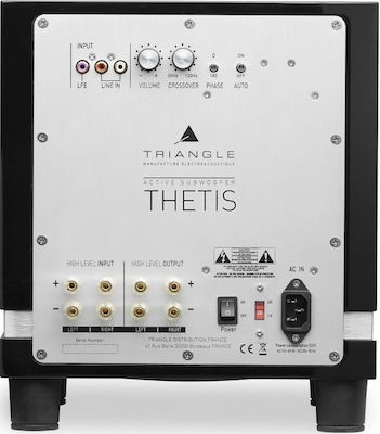 Triangle Thetis 320 Αυτοενισχυόμενο Subwoofer με Ηχείο 10" 250W Μαύρο