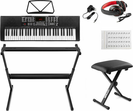 Max Αρμόνιο KB5 Set Set με 61 Πλήκτρα Τυπικής Αφής Μαύρο
