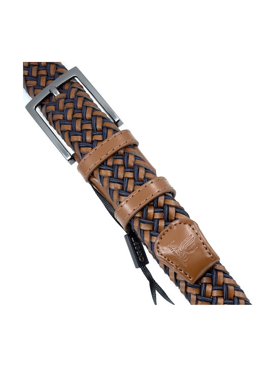 Men's Belt Leather Knitted Multicolored